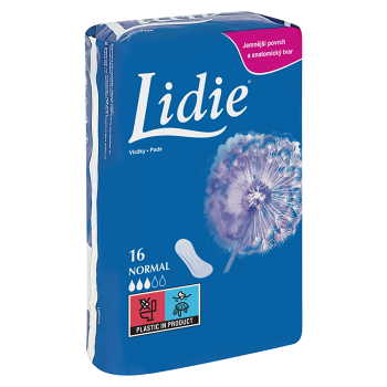 LIDIE Dámske hygienické vložky Normal 16 kusov (Menštruačné vložky) - Normal