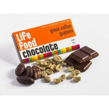 Lifefood MINI čokoládka so zelenou kávou a guaranou BIO 15g