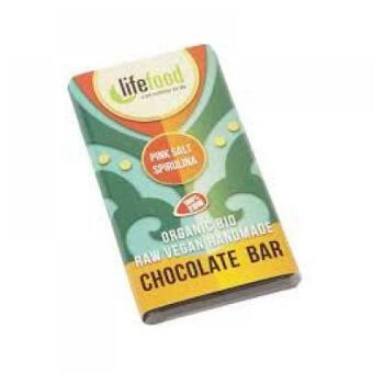 Lifefood Slaná mini čokoládka sa spirulinou BIO 15 g