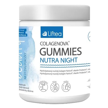 LIFTEA Colagenova Nutra Night Gummies 60 želatínových kapsúl (Vitamíny na pleť) - Viaczložkové