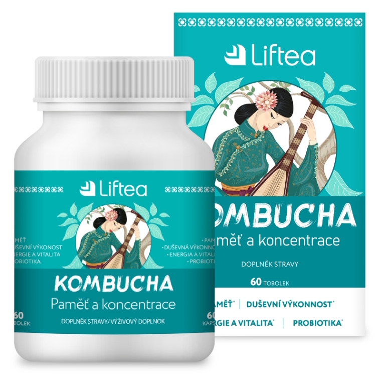 Liftea Kombucha Pamäť a koncentrácia 60 kapsúl