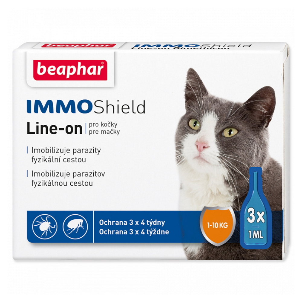 E-shop BEAPHAR Line-on Immo Shield mačka 1 ml 3 pipety