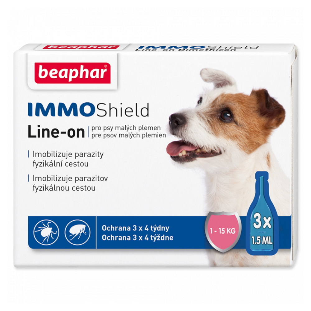 E-shop BEAPHAR Line-on Immo Shield pes S 1,5 ml 3 pipety