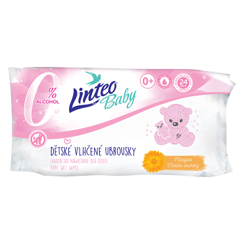 LINTEO Baby Vlhčené obrúsky Soft & Cream 24 ks