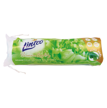 LINTEO Premium Vatové vankúšiky Aloe Vera 80 ks