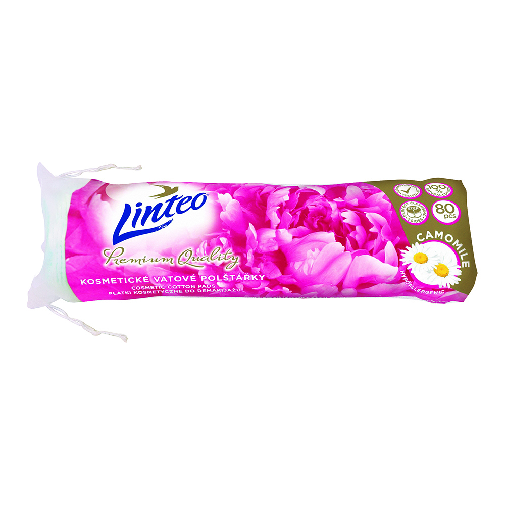 LINTEO Premium Vatové vankúšiky s harmančekom 80 ks kúpite na Mojalekaren.sk