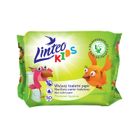 LINTEO Kids Vlhčený toaletný papier 1-vrstvový 50 ks