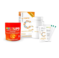 LIPO C ASKOR Forte vitamín C 120 kapsúl + Multilipo želé 30 kusov