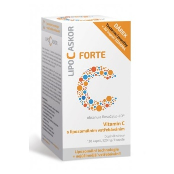 LIPO C ASKOR Forte vitamín C 520 mg 120 kapsúl