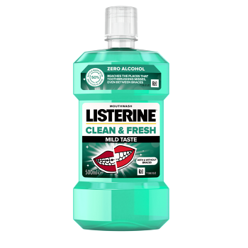 LISTERINE Clean & Fresh Mild ústna voda 500 ml