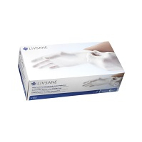 LIVSANE Premium Latexové rukavice pudrované veľ. 6,5 S 50 párov