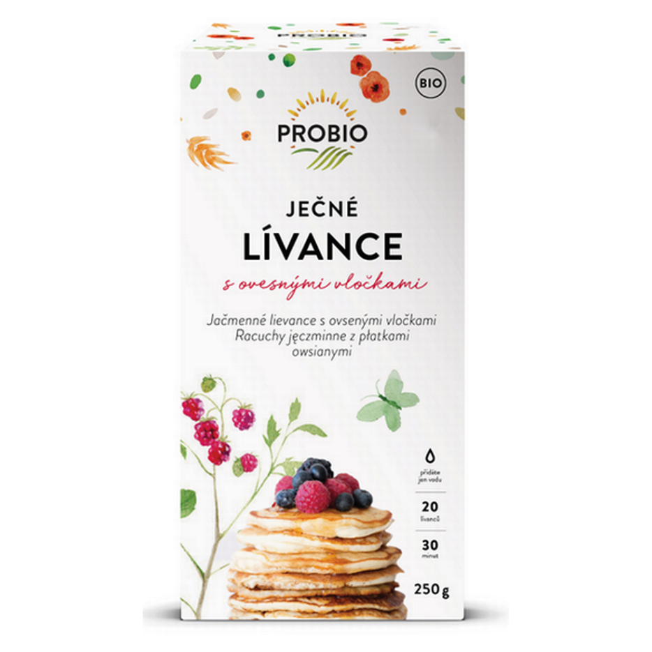 PROBIO Lievance jačmenné s ovsenými vločkami BIO 250 g