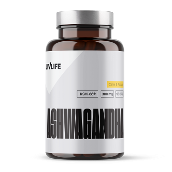 LIVLIFE Ashwagandha KSM-66 300 mg 90 kapsúl (Adaptogeny) - Jednozložkové