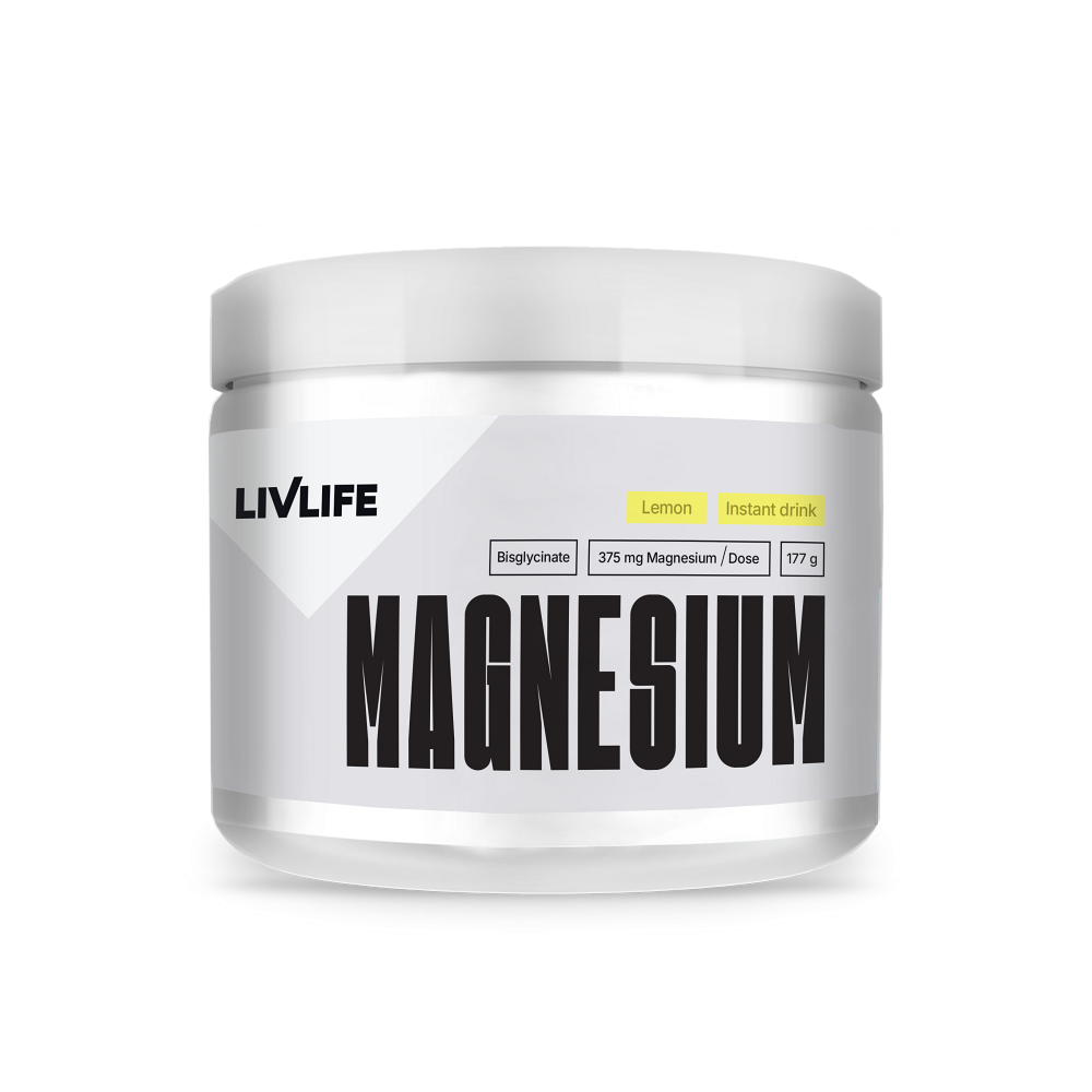 LIVLIFE Magnesium bysglicinate 12% drink citrón 177 g