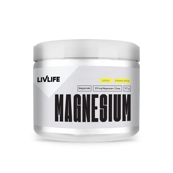 LIVLIFE Magnesium bysglicinate 12% drink citrón 177 g (Magnézium (Horčík))