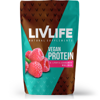 LIVLIFE Vegan proteín s lyofilizovanou malinou 490 g