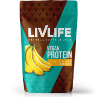 LIVLIFE Vegan proteín s lyofilizovaným banánom 245 g