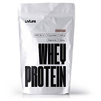 LIVLIFE Whey proteín čokoláda 500 g (Proteinové nápoje)