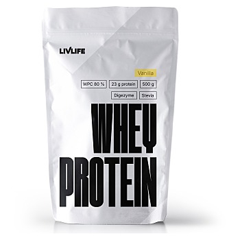 LIVLIFE Whey proteín vanilka 500 g (Proteinové nápoje)