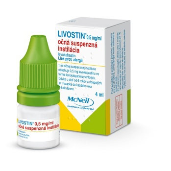 LIVOSTIN 0,5 mg/ml očná suspenzná instilácia 4 ml