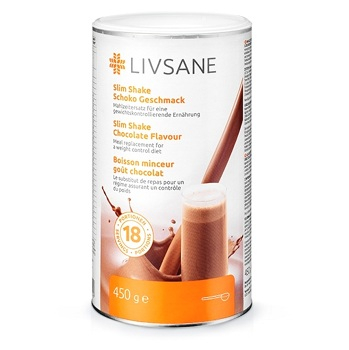 LIVSANE Diétny výživový koktejl Čokolada slim shake 450 g