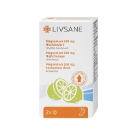 LIVSANE Magnézium 500 mg Lime 20 šumivých tabliet