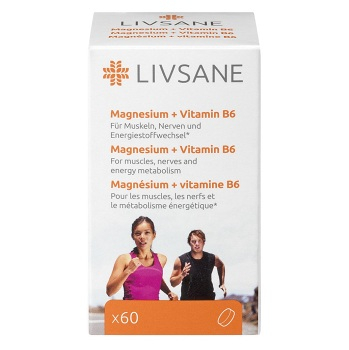 LIVSANE Magnézium + Vitamín B6 60 tabliet, expirácie