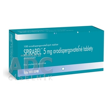 SPIRABEL 5 mg orodispergovateľné tablety tbl oro 5 mg (blis.Al/Al) 1x100 ks (Lieky na predpis)