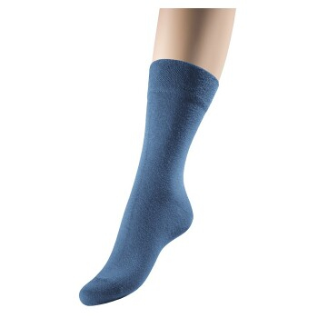 LOANA Dia hladké ponožky jeans, Veľkosť: Fr. 38-41 (25-27 cm)