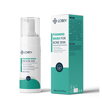 LOBEY Umývacia pena na akné 150 ml (Prírodné pleťové vody)