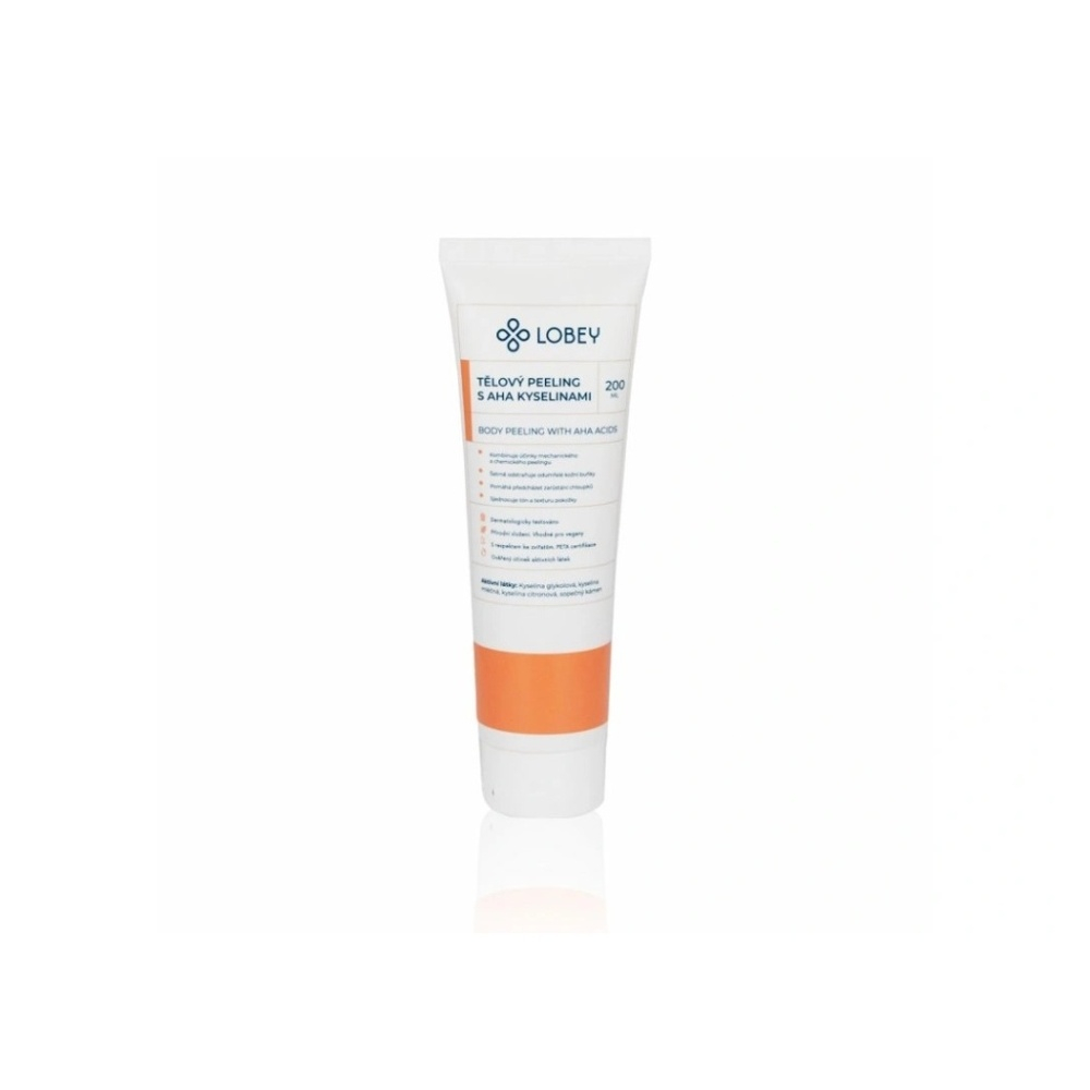 LOBEY Telový peeling s AHA kyselinami 200 ml