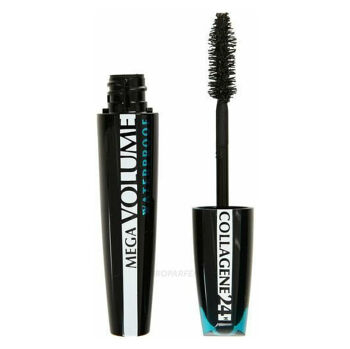 L´Oreal Paris Mascara Mega Volume Collagene 24h Waterproof 9ml odtieň Black černá (Riasenky) - Vodeodolné