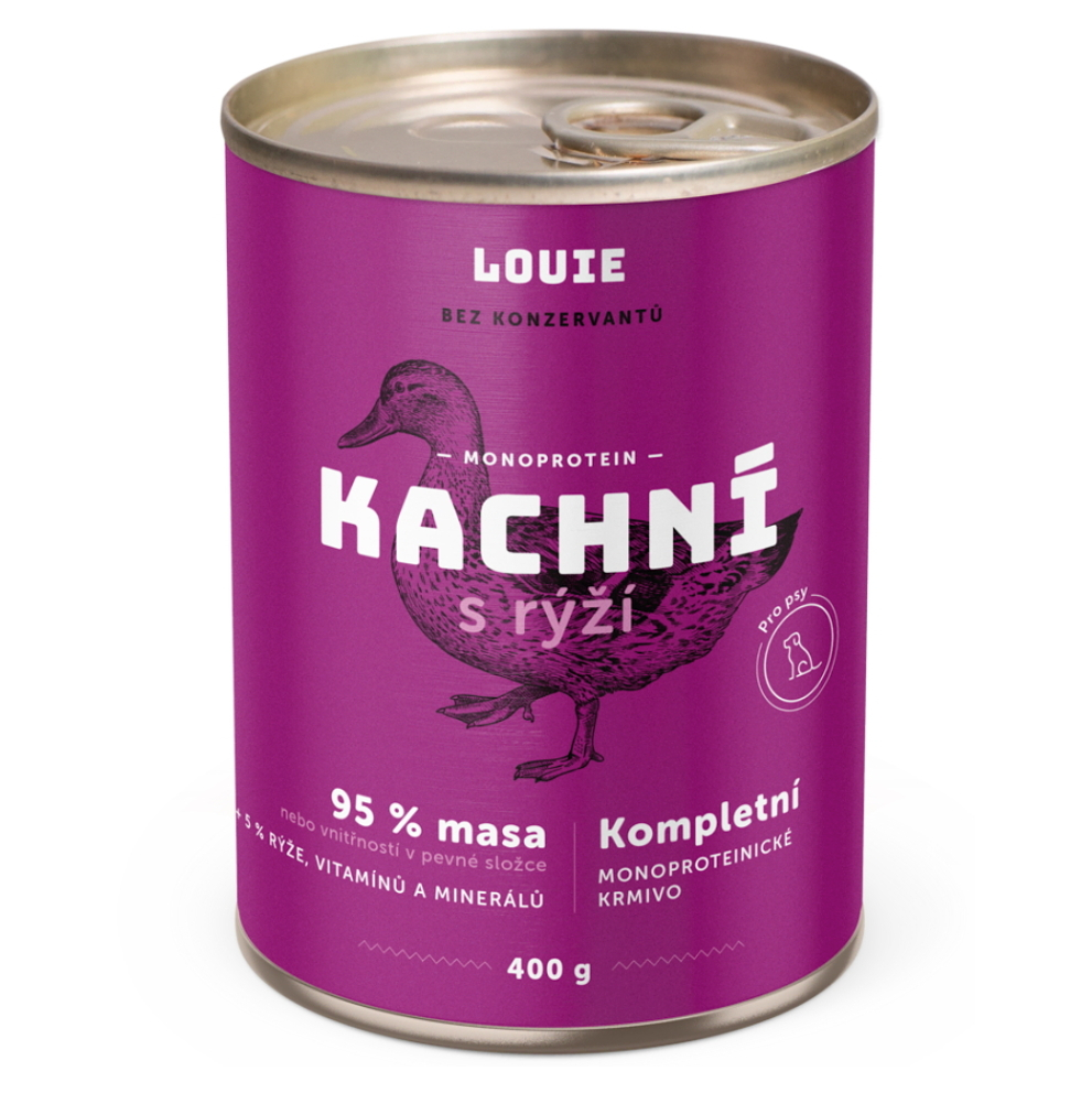 E-shop LOUIE Kačacie s ryžou konzerva pre psov 400 g