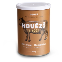 LOUIE Hovädzie a bravčové s ryžou konzerva pre psov 400 g