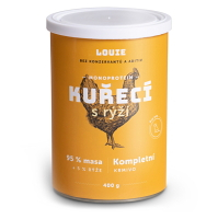 LOUIE Kuracie s ryžou konzerva pre psov 400 g