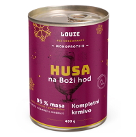 LOUIE Konzerva pre psov Hus na boží hod 400 g