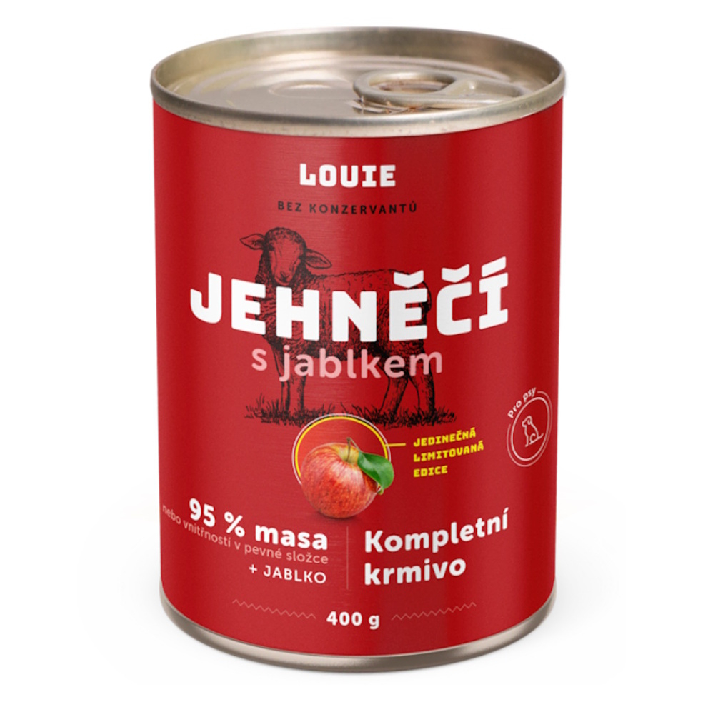 E-shop LOUIE Konzerva pre psov jahňacie s jablkami 400 g
