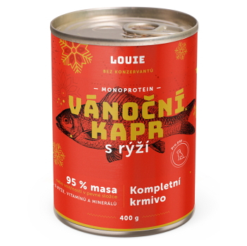 LOUIE konzerva pre psov Vianočný kapor 400 g (Konzervy pre psov)