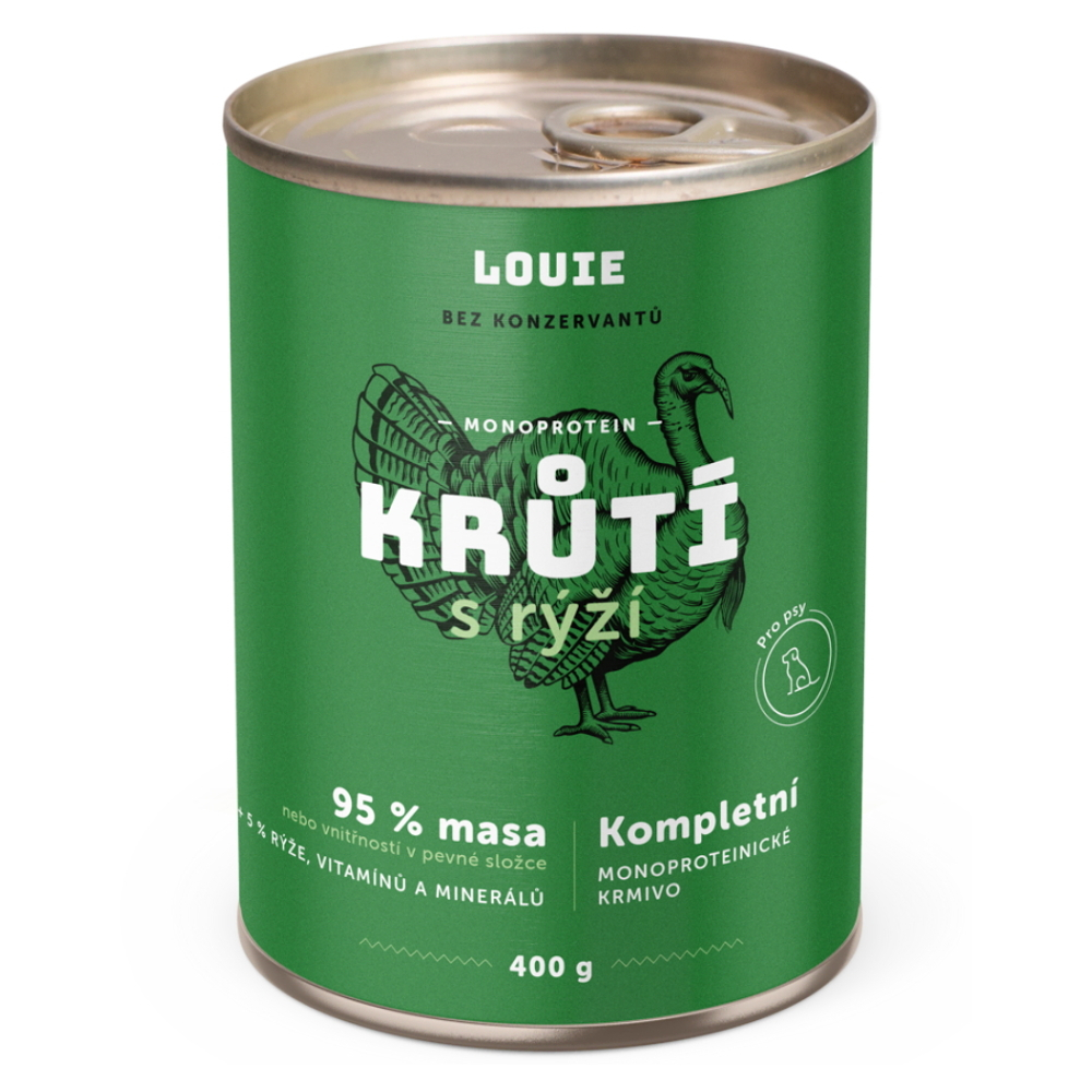 E-shop LOUIE Morčacie s ryžou konzerva pre psov 400 g