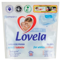 LOVELA Baby Gélové kapsule na pranie na bielu i farebnú bielizeň 23 praní 499,1 g