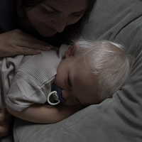 LOVI Cumlík silikónový dynamický night&amp;day chlapec 3-6m 2 kusy