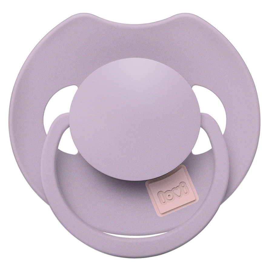 LOVI Cumlík silikónový dynamický prime 0-6m violet 1 kus