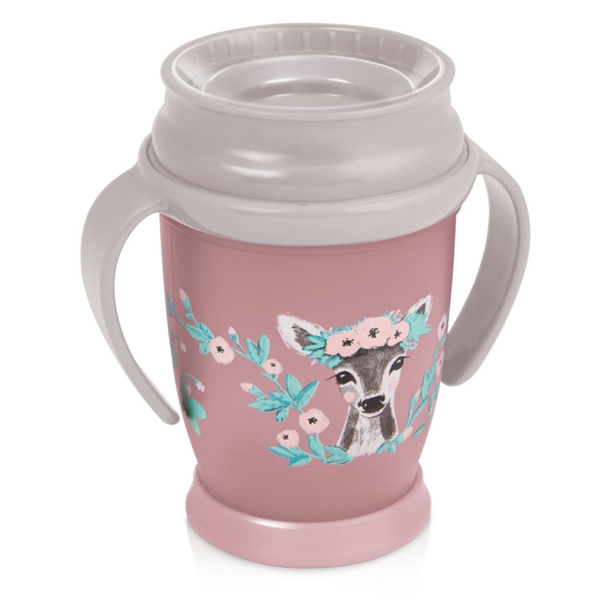 LOVI Hrnček pre deti 360 WILD SOUL 9 mesiacov + dievča 250 ml
