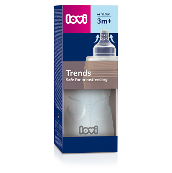 LOVI Fľaša trends zelená 3m+ 250 ml