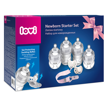 LOVI Novorodenecká štartovacia sada baby shower dievča