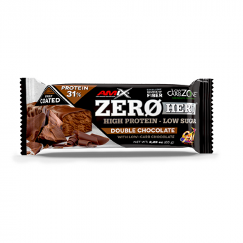 AMIX Zero hero 31% protein bar dvojitá čokoláda 65 g