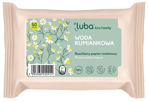 E-shop LUBA Vlhčený toaletný papier Harmanček 50 ks