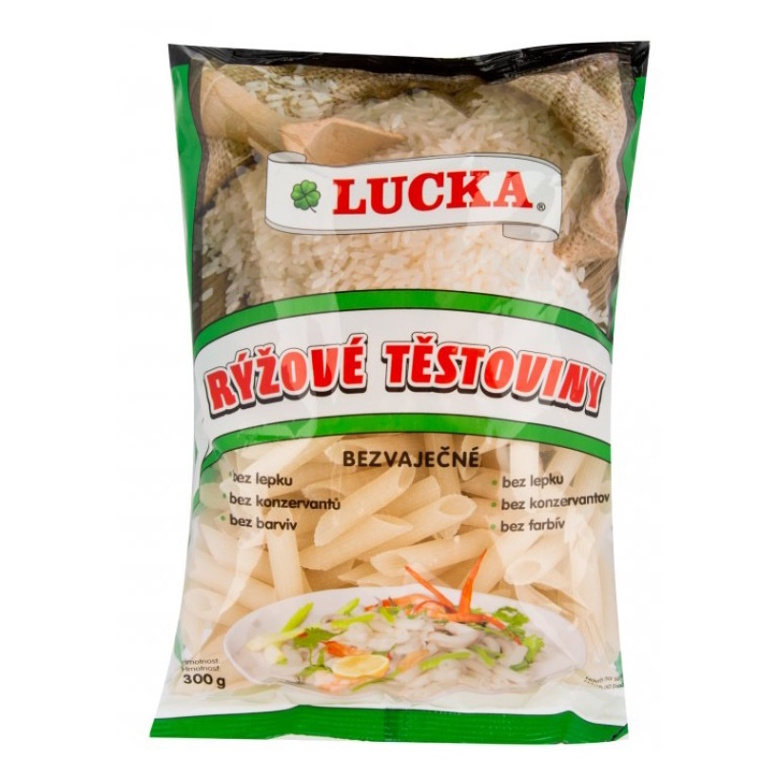 E-shop LUCKA Ryžové cestoviny trubky 300 g