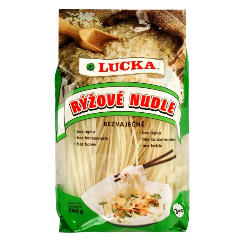 E-shop LUCKA Ryžové rezance 3 mm 240 g