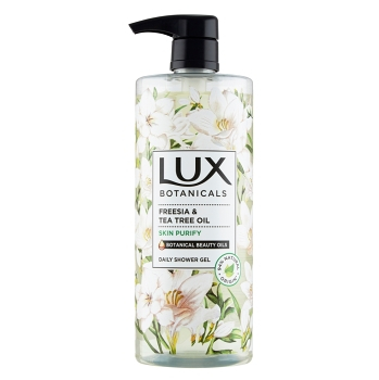 LUX Botanicals Freesia & Tea Tree Oil sprchový gél 750 ml, poškodený obal